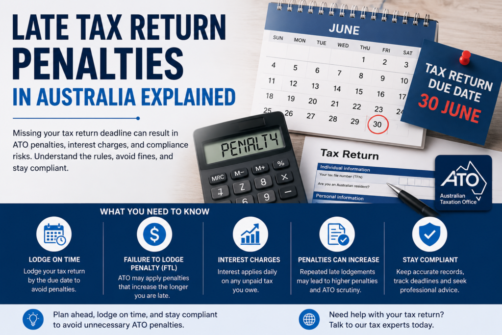 ATO Late Tax Return Penalties Australia
